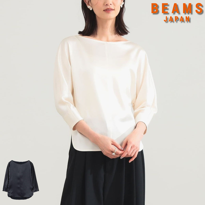 [BUNJANG] Demi-Luxe Beams Flat Satin Blouse / 빔즈 데미럭스 트리아세 폴리에스터 플랫 새틴 블라우스