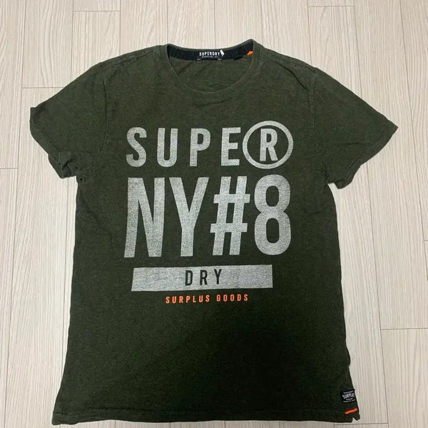 [BUNJANG] Superdry Surplus Goods Graphic T-Shirt Olive / 슈퍼드라이 NY#8 드라이 반팔티 올리브