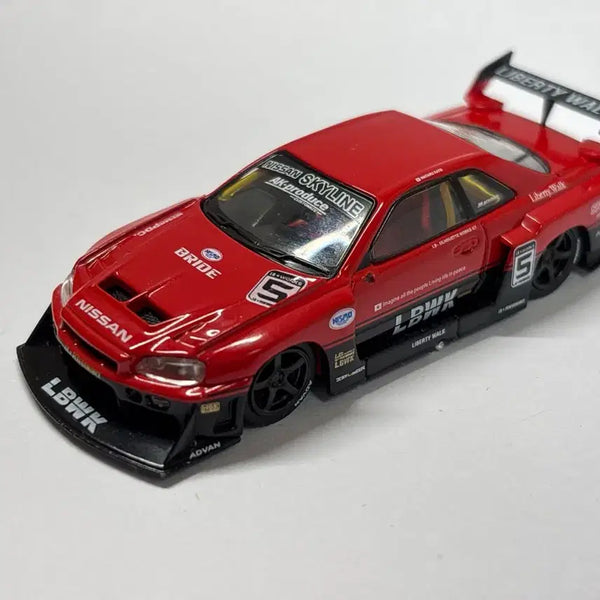 [BUNJANG] 1:64 Mini GT Nissan ER34 Skyline R34 GTR LBWK Red / 1:64 미니지티 닛산 스카이라인 R34 GTR LBWK 레드