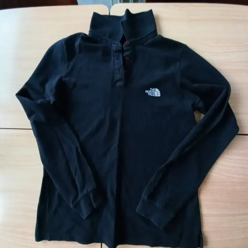 [BUNJANG] The North Face Collar T-Shirt Black / 노스페이스 카라티 블랙 (사이즈 90)