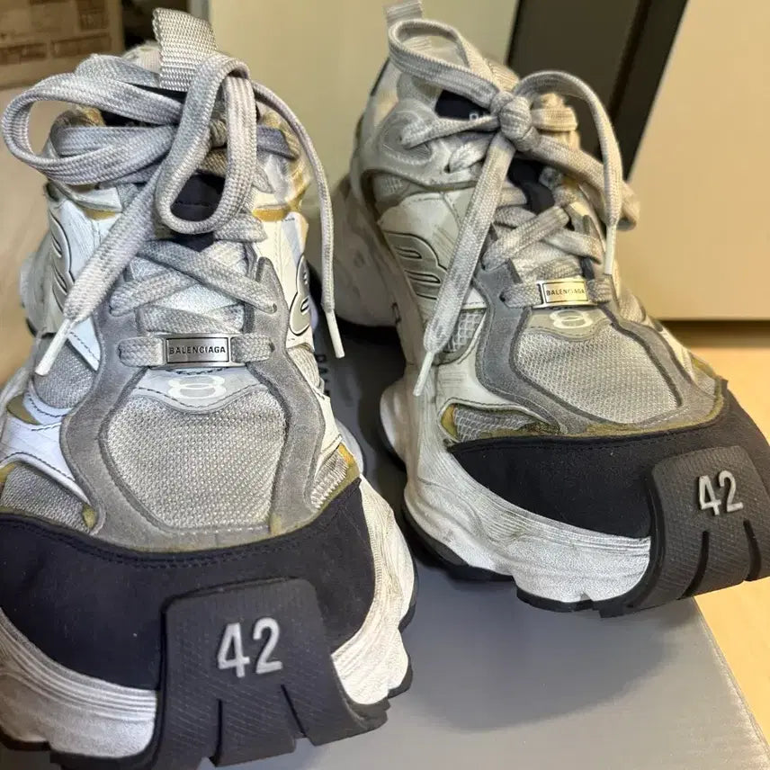 [BUNJANG] Balenciaga Cargo Sneakers White Grey / [42]발렌시아가 카고 스니커즈 화이트 그레이