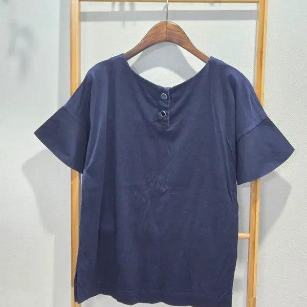 [BUNJANG] Navy Wing Sleeve T-shirt / 네이비 날개소매 반팔티