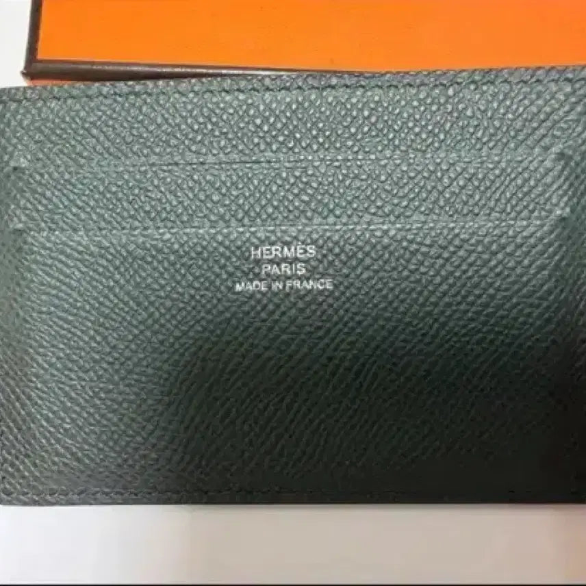 [BUNJANG] Hermès Card Holder Vert Mauricette / 에르메스  카드홀더 베르망그로브