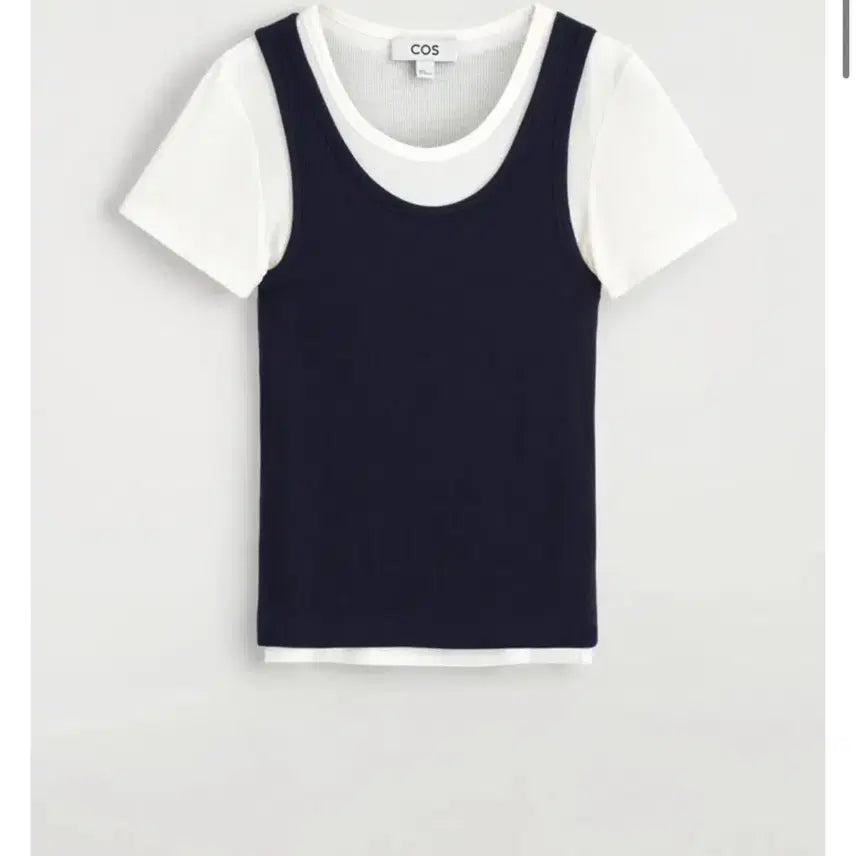 [BUNJANG] COS Layered Ribbed Jersey T-shirt XL / COS 코스 레이어드 리브드 저지 티셔츠 XL