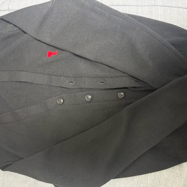 [BUNJANG] AMI Small Logo Cardigan / 아미 스몰로고 가디건