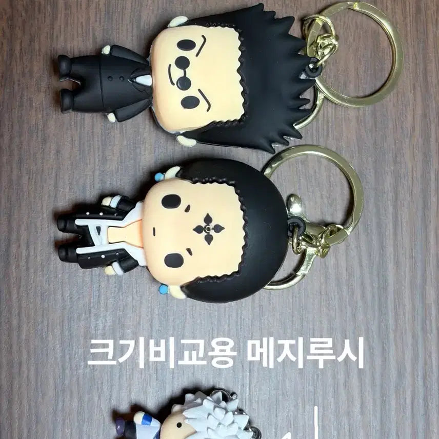 [BUNJANG] Hunter x Hunter Chrollo Lucilfer & Leorio Paradinight Rubber Keychain Set / 헌터헌터 클로로 레오리오 러버 고무 키체인 피규어 키링