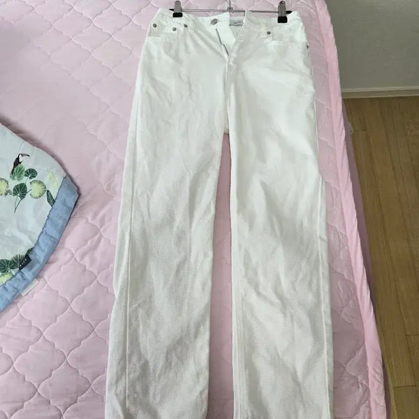 [BUNJANG] MIXXO Straight Fit White Denim Jeans / 미쏘 일자핏 화이트 데님 팝니다!