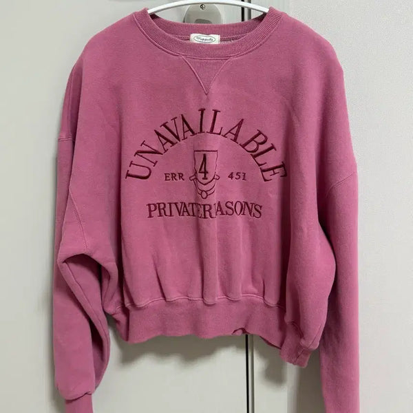 [BUNJANG] Pink Sweatshirt / 핑크색 맨투맨