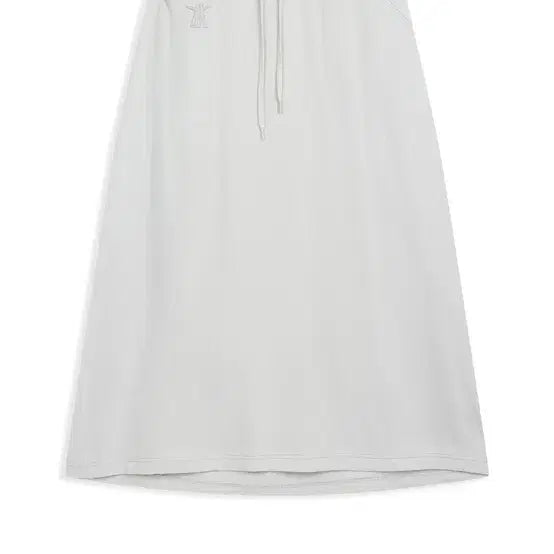 [BUNJANG] Open YY Slant Jersey Skirt Light Grey / 오픈 와이와이 슬랜트 저지 스커트 라이트 그레이