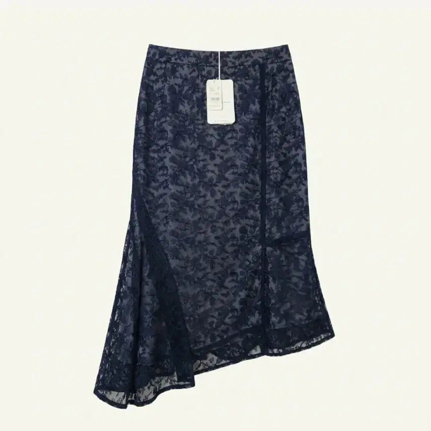 [BUNJANG] It MICHAA Lace Embroidery Unbalanced Midi Skirt / (새상품)잇미샤 레이스 자수 언밸런스 미디 스커트