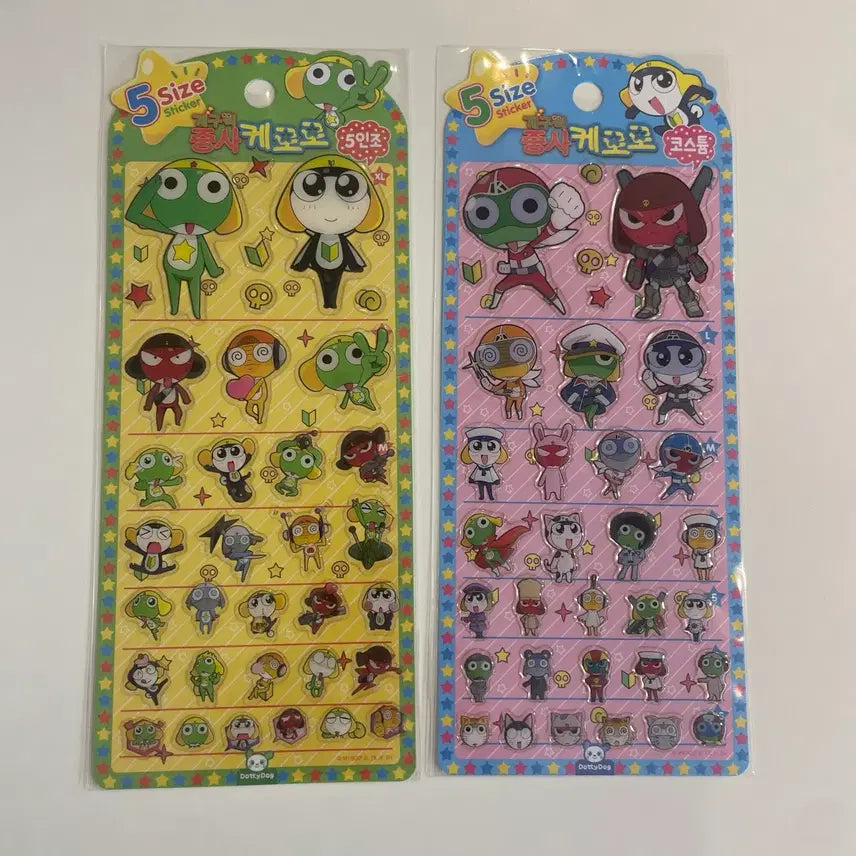 [BUNJANG] Keroro Gunso Frog Sticker Set / 새상품) 개구리 중사 케로로 스티커 타마마 기로로 도로로 쿠루루