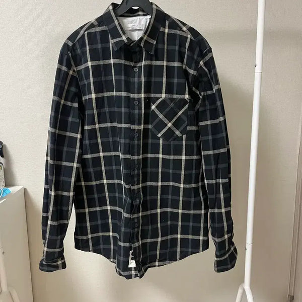 [BUNJANG] Black Check Shirt / 블랙 체크 셔츠