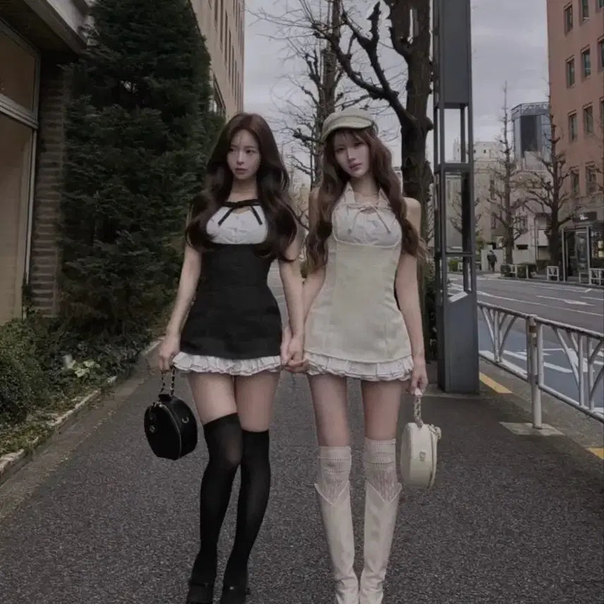 [BUNJANG] Darichy Mini Dress Black One Size / 다리치 미니 원피스 스나계 스나이델 앤드마리 미셸마카롱