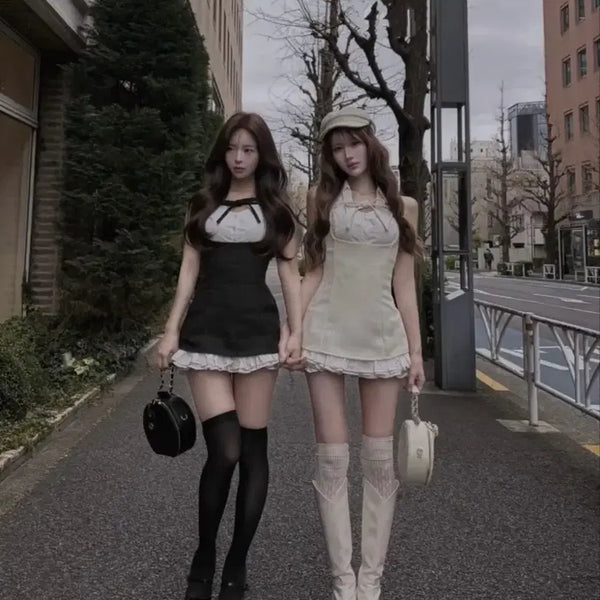 [BUNJANG] Darichy Mini Dress Black One Size / 다리치 미니 원피스 스나계 스나이델 앤드마리 미셸마카롱