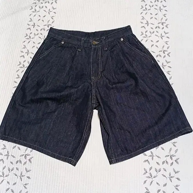 [BUNJANG] Trillion Wide Denim Shorts 27 inch Length 50cm / 트릴리온 와이드 청반바지 27인치 기장50