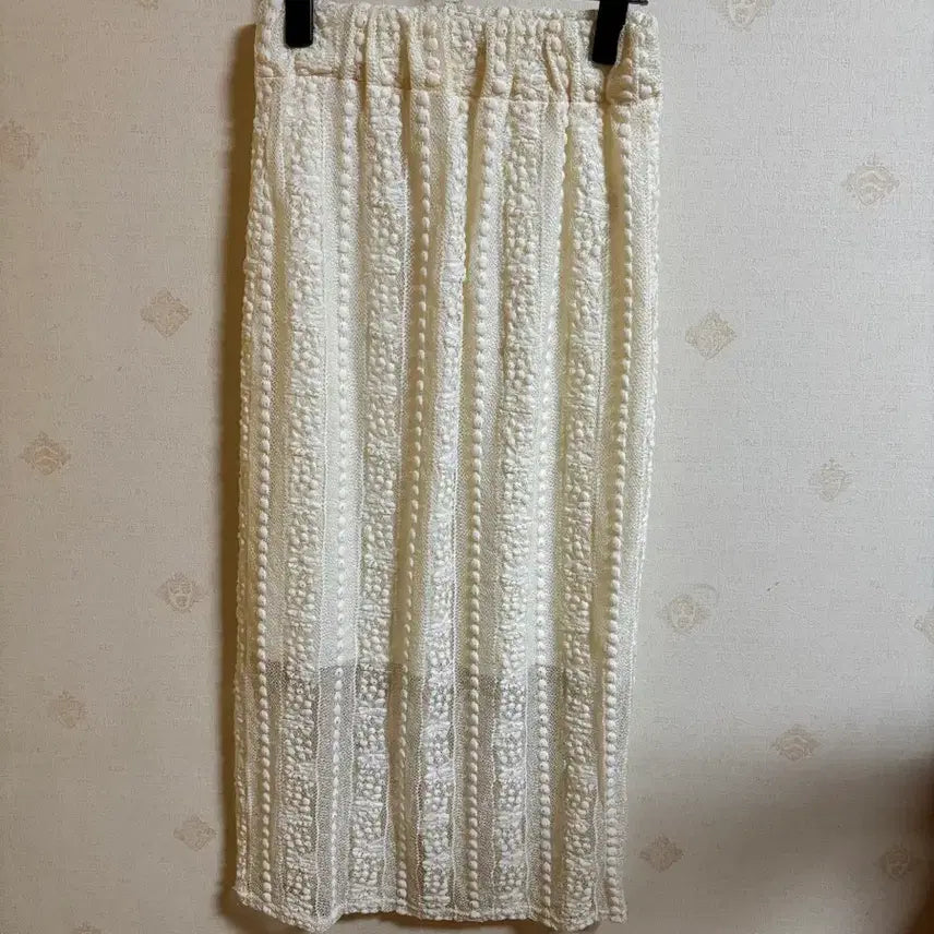 [BUNJANG] Ivory Lace Long Skirt / 아이보리 레이스 롱스커트 롱치마