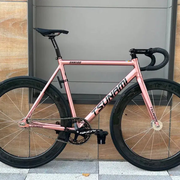[BUNJANG] Tsunami Rose Gold Complete Bicycle - Size L / 쓰나미 로즈골드 완차 판매
