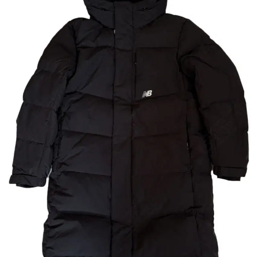 [BUNJANG] New Balance UNI Flying Long Goose Down Jacket (Black) - Unisex / 뉴발란스 UNI 플라잉 롱 구스다운 (블랙) / (남여공용)