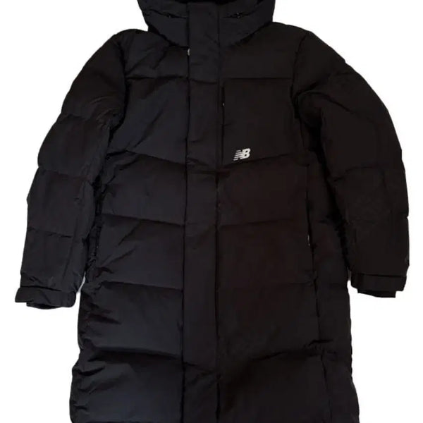 [BUNJANG] New Balance UNI Flying Long Goose Down Jacket (Black) - Unisex / 뉴발란스 UNI 플라잉 롱 구스다운 (블랙) / (남여공용)