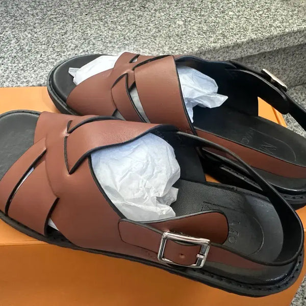 [BUNJANG] Magpie Natural Cowhide Sandals 240 / (새상품) 매그파이 천연소가죽 샌들 240
