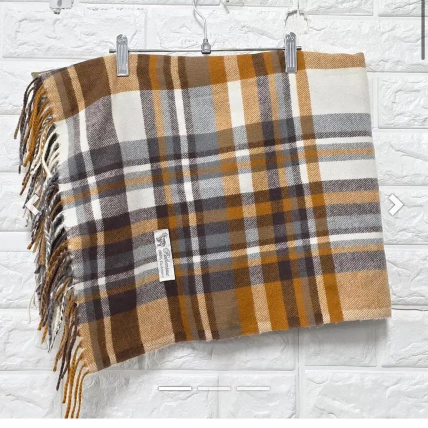 [BUNJANG] Cashmere Check Pattern Pashmina Muffler / 파시미나 머플러