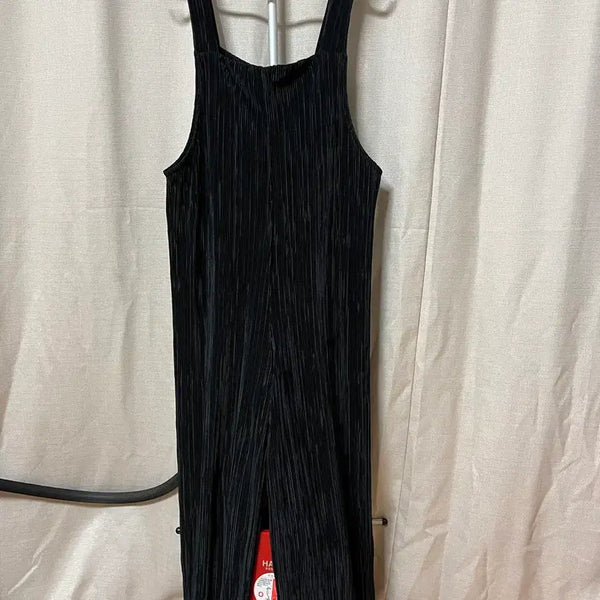 [BUNJANG] Pleated Jumpsuit Black Size F / 플리츠 점프수트 블랙 F