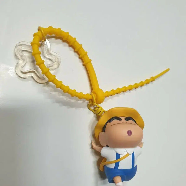 [BUNJANG] Crayon Shin-chan Kindergarten Uniform Keychain Bag Charm / 짱구 유치원복 키링 가방고리