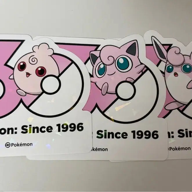 [BUNJANG] Pokemon 30th Anniversary Sticker - Wooper / 포켓몬스터 30주년 스티커 푸푸린 푸린 푸크린