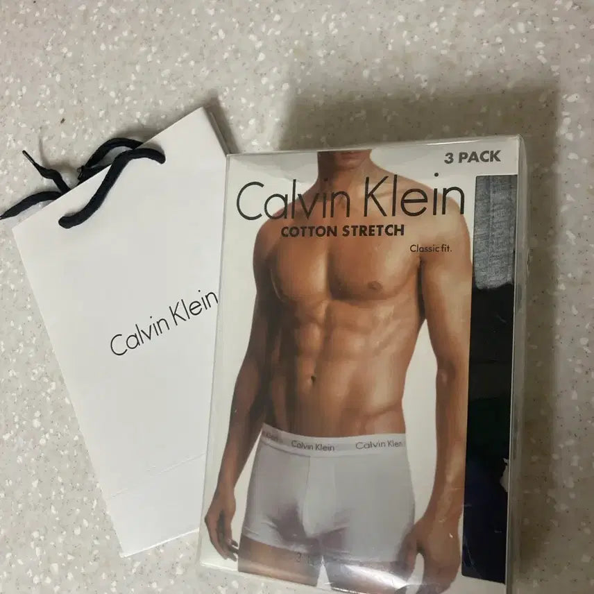 [BUNJANG] Calvin Klein Men's Cotton Stretch Classic Fit Briefs (3-Pack) / 캘빈클라인 남성용 팬티