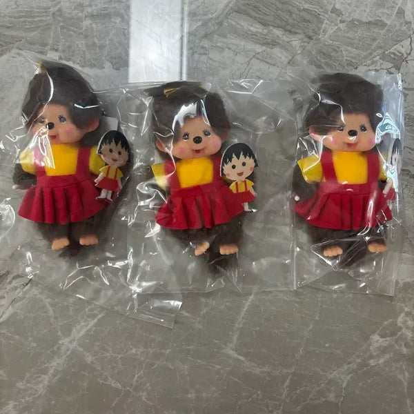 [BUNJANG] Monchhichi x Chibi Maruko-chan Collaboration Monchhichi-chan Doll Keychain / 몬치치 x 치비 마루코짱 콜라보 몬치치짱 인형 키링