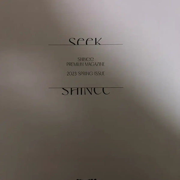[BUNJANG] SHINee 2023 Seek Magazine / 샤이니 23년 Seek