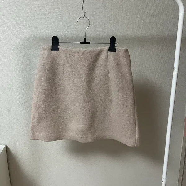 [BUNJANG] Wool Blend H-Line Skirt / 모직 H스커트