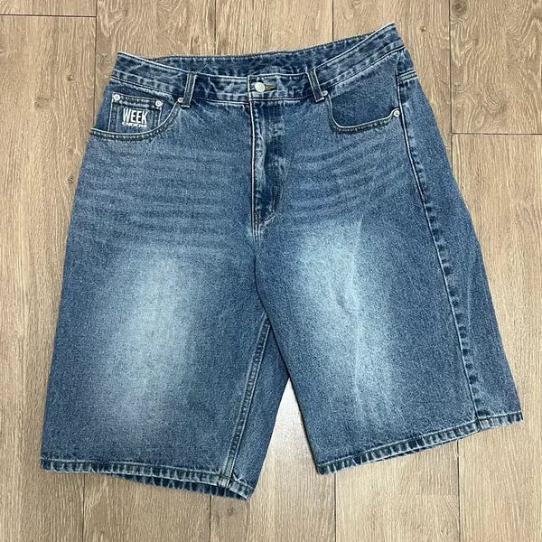 [BUNJANG] WKNDRS Washed Denim Shorts XL / 위캔더스 WKNDRS 워시드 데님 쇼츠 XL