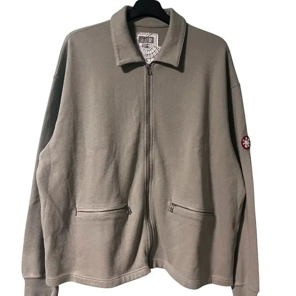 [BUNJANG] Cav Empt DBL Knit Collared Zip-Up Cardigan Grey / [L] 카브엠트 DBL 니트 카라 집업 가디건 그레이