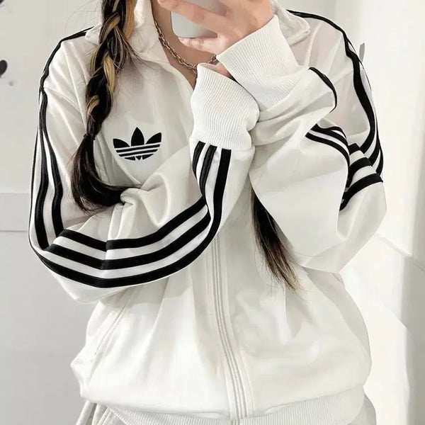 [BUNJANG] Adidas Firebird White Jersey Track Top / 아디다스 구파이어버드 화이트 져지 트랙탑 대장 실사있음