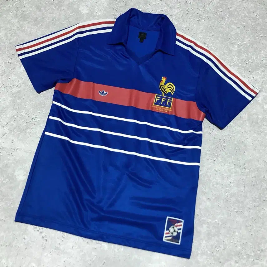 [BUNJANG] Adidas France FFF 1984 Champion Replica Jersey / 아디다스 프랑스 유니폼 FFF 1984 챔피온 복각