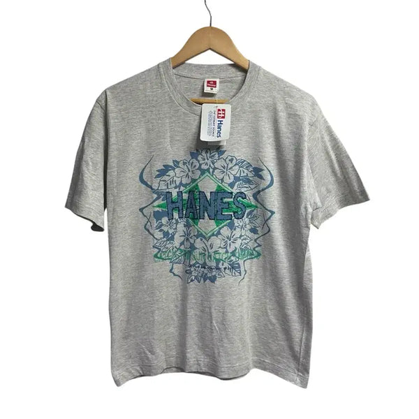 [BUNJANG] Vintage Hanes Light Grey T-Shirt / (새상품) 90s 헤인즈(Hanes) 라이트그레이 반팔티 데드스탁 M