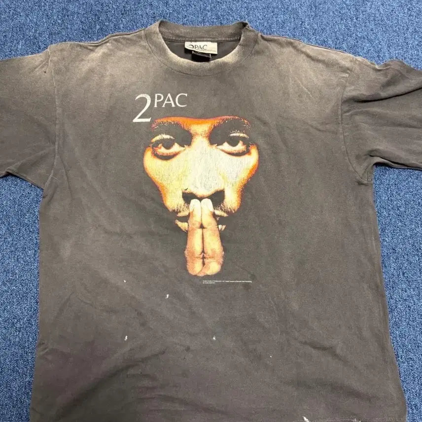 [BUNJANG] Saint Michael Black T-shirt L / 세인트미카엘 투팍 반팔 블랙 L