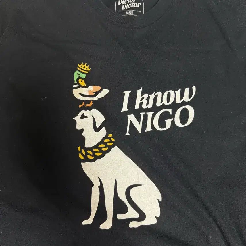 [BUNJANG] Human Made I Know NIGO T-Shirt Black / I know NIGO 티셔츠 블랙