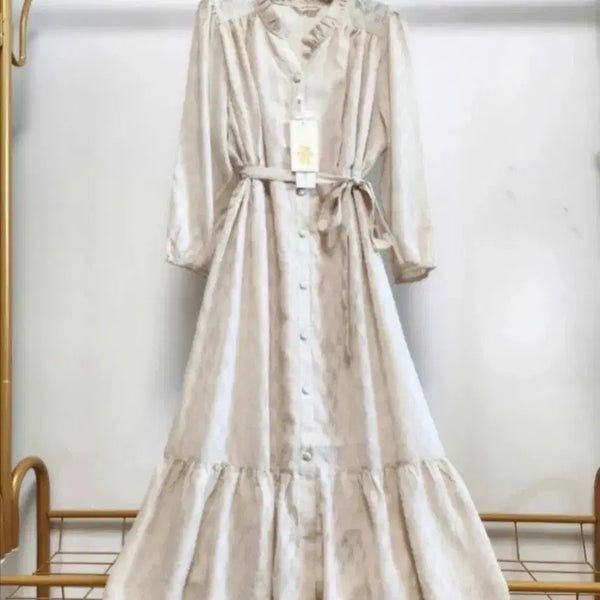 [BUNJANG] Cacharel Chiffon Long Dress / 까사렐 쉬폰롱원피스55사이즈(새상품)