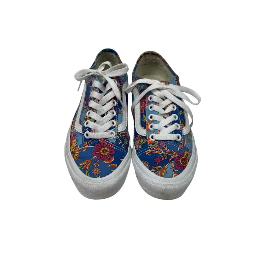[BUNJANG] Vans Old Skool Floral Pattern Sneakers / 반스  올드스쿨 플라워 패턴 스니커즈