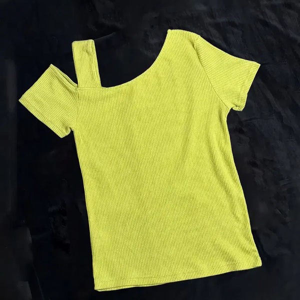 [BUNJANG] Japanese Vintage One-Shoulder Cut-Out T-Shirt / 일본빈티지 원숄더 컷아웃 티셔츠