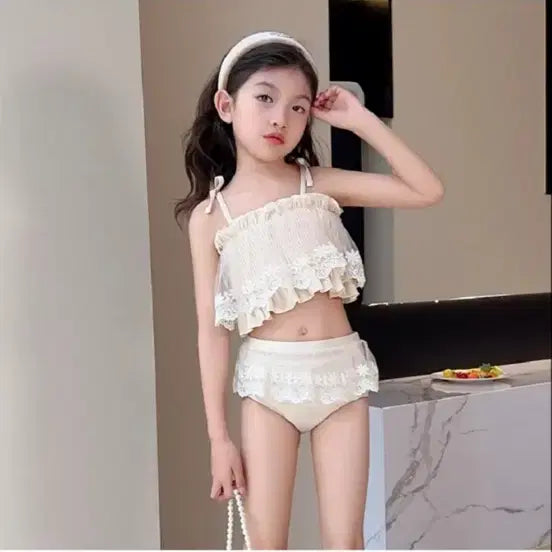 [BUNJANG] Girl's Bikini Swimsuit Size 110 / 여아비키니 새상품