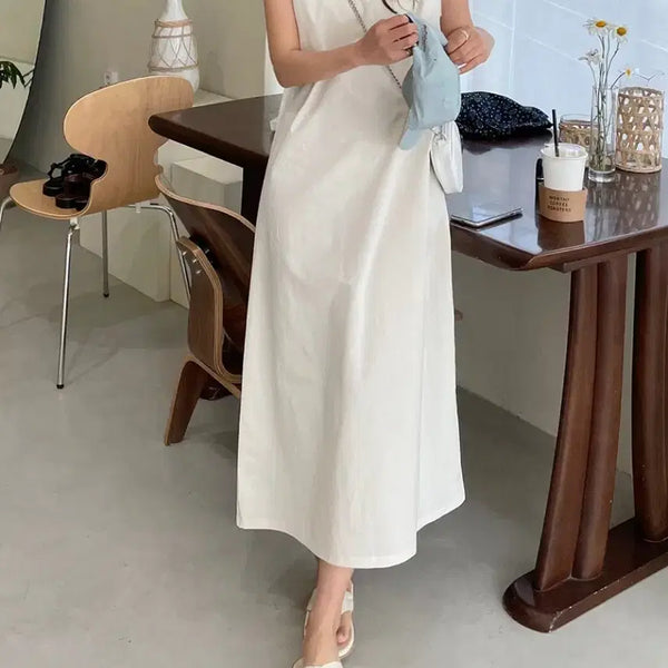 [BUNJANG] Tubing Sleeveless Dress - Ivory / (새상품) 투빙 나시 원피스 아이보리