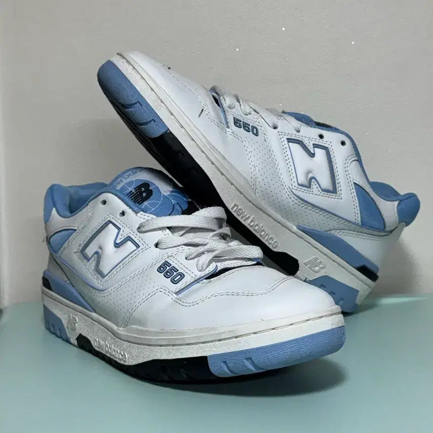 [BUNJANG] New Balance 550 White Blue Sneakers / [280] 뉴발란스 550 흰파