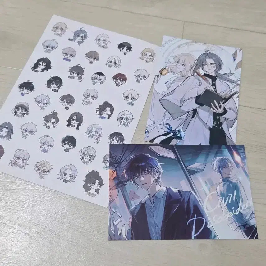 [BUNJANG] Moetics Special Edition Postcard & Sticker Set / 흐아악님 모에틱스 특전 엽서, 스티커 판매