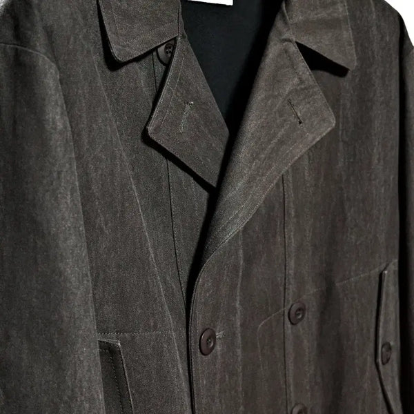 [BUNJANG] Automatic For The People Sumi Dyeing Peacoat Size 3 / 오토매틱 포 더 피플  수미 다잉 피코트 3