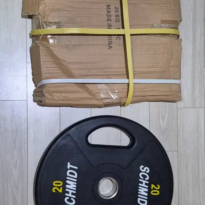 [BUNJANG] Schmidt CPU 20KG Urethane Weight Plate (Unsealed) / (무료배송) 미개봉 20KG 슈미트 CPU 우레탄 중량 원판 바벨