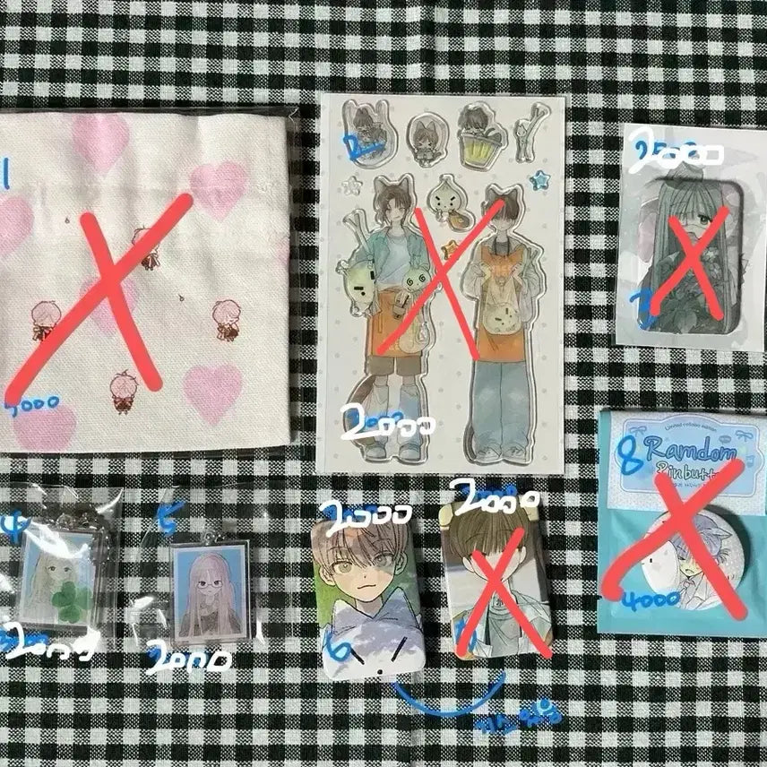 [BUNJANG] Popo Pin Button, Pouch, Sticker Set / 포포 핀버튼, 파우치, 스티커
