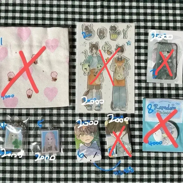 [BUNJANG] Popo Pin Button, Pouch, Sticker Set / 포포 핀버튼, 파우치, 스티커